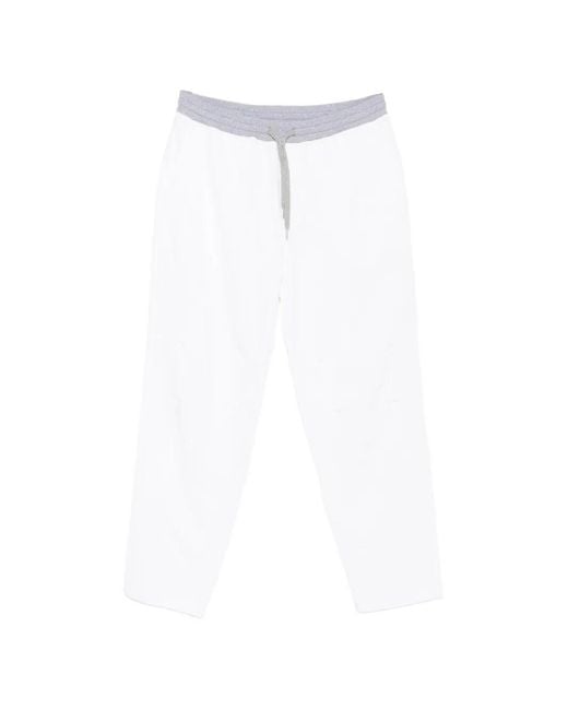 Brunello Cucinelli White Long Pants for men