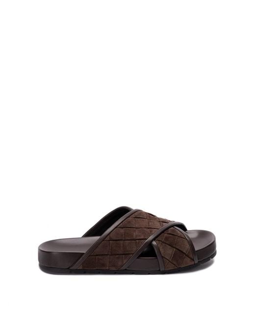 Bottega Veneta Brown `Tarik` Sandals for men