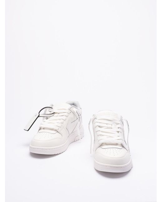 `Out Of Office` `For Walking` Sneakers di Off-White c/o Virgil Abloh in White