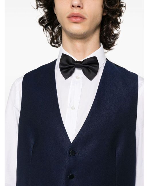 Tagliatore Blue Suit With Gilet for men