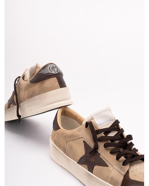 Golden Goose Deluxe Brand Brown 'Stardan' Sneakers for men