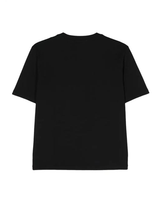 Strass Logo T-Shirt di Patrizia Pepe in Black
