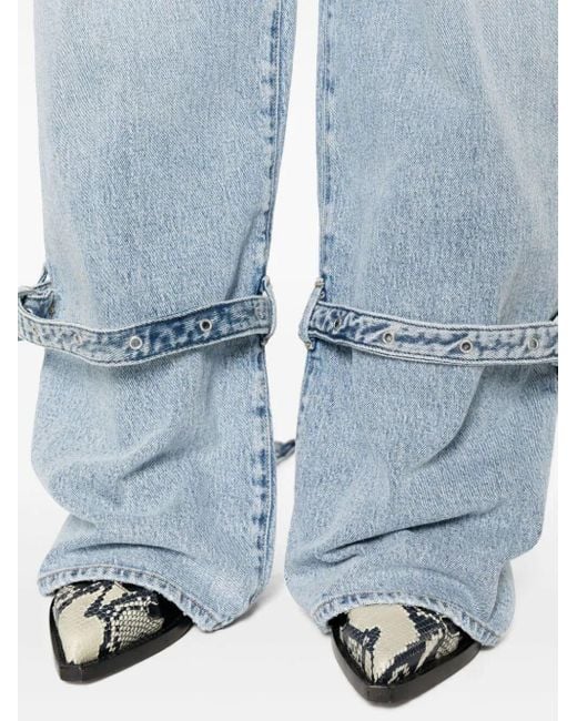 7 For All Mankind Blue `The Belted Cargo Arctic` Jeans