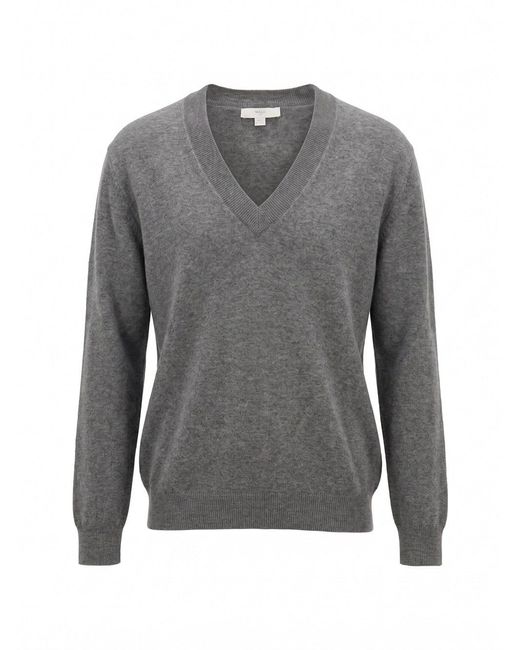 Malo Gray V Neck Sweater
