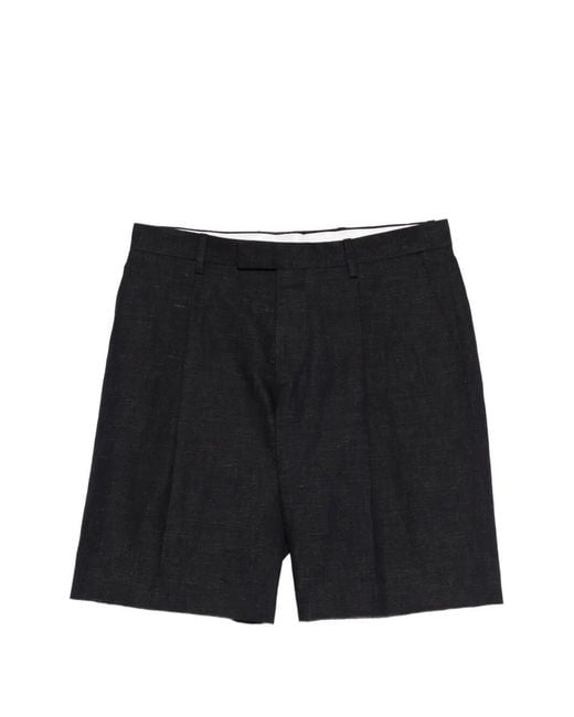 Lardini Black Bermuda Shorts for men