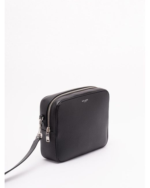 Saint Laurent Black Small Camera Bag for men