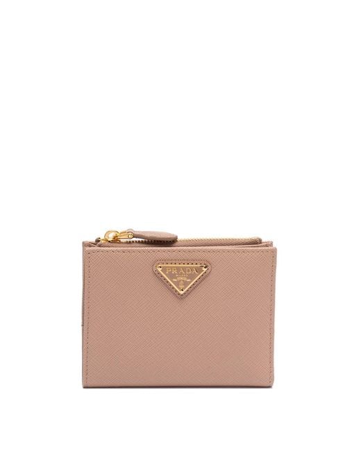 Prada Pink Small Saffiano Leather Wallet