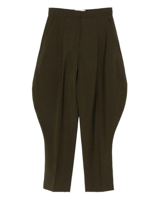 Fendi Green Wool Mohair Pants