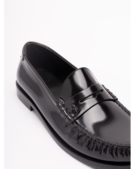 Saint Laurent White 'Le Loafer' Loafers for men