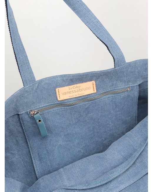 Vanessa Bruno `cabas` Large Tote Bag in Blue | Lyst
