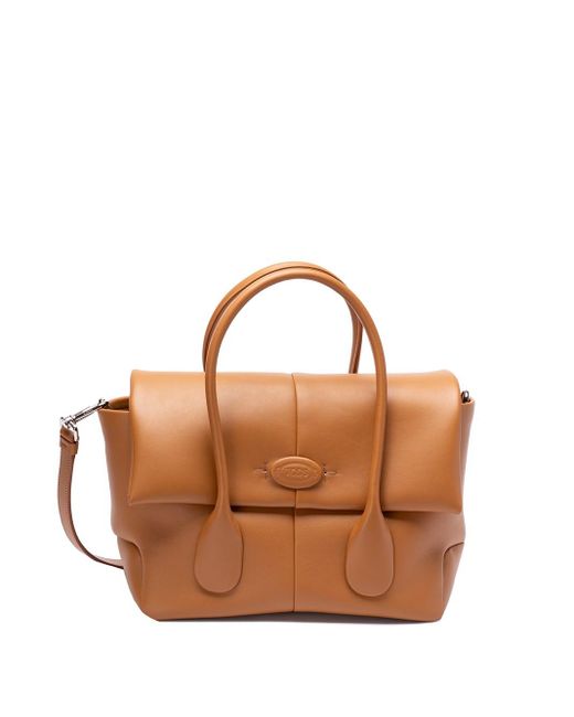 Tod's Brown `Dbr` Small Shopping Bag