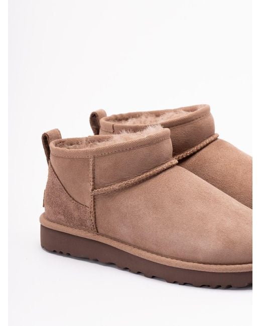 Ugg Pink 'Classic Ultra Mini' Boots