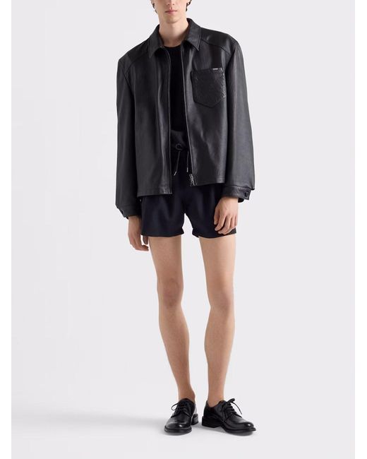 Prada Black Leather Jacket for men