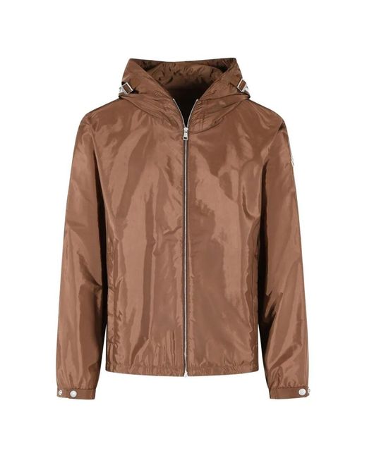 Moncler Brown 'Remoray' Polyamide Hooded Windbreaker for men