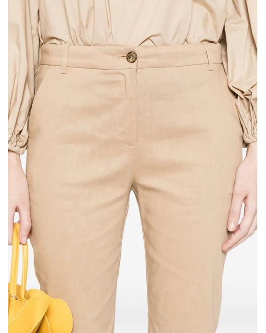 Pinko Natural Bello Cropped Trousers