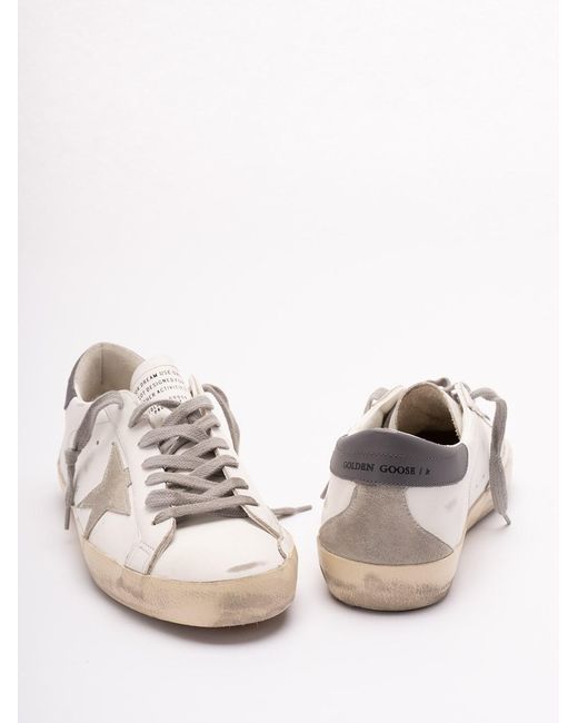 Golden Goose Deluxe Brand White 'Super-Star' Sneakers for men