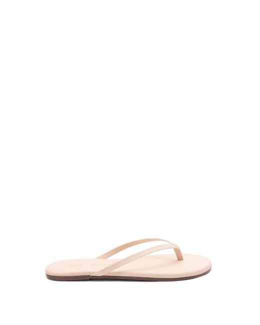 TKEES White 'Lily Nudes' Flip Flops