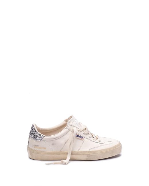 Golden Goose Deluxe Brand White `Soul Star` Sneakers