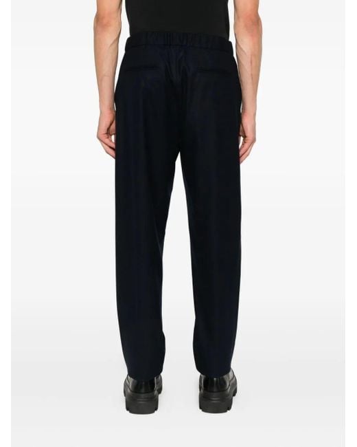 Giorgio Armani Black Relaxed Fit Cashmere Pants for men
