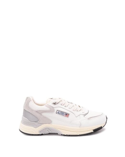 Autry White 'Hyperway Low' Sneakers for men