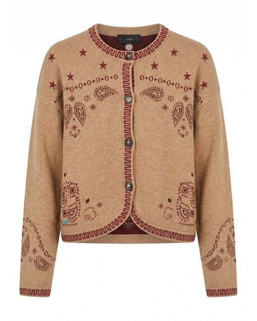Alanui Brown 'Bandana Jacquard' Jacket