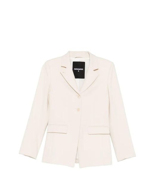 Patrizia Pepe White Slim Tailored Blazer