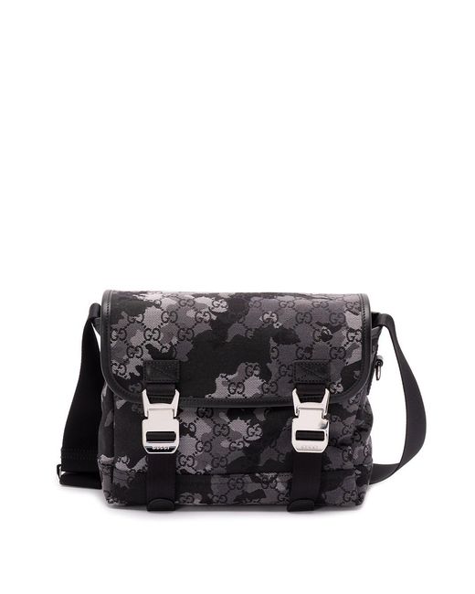 Gucci Black 'Gg' Crossbody Bag for men