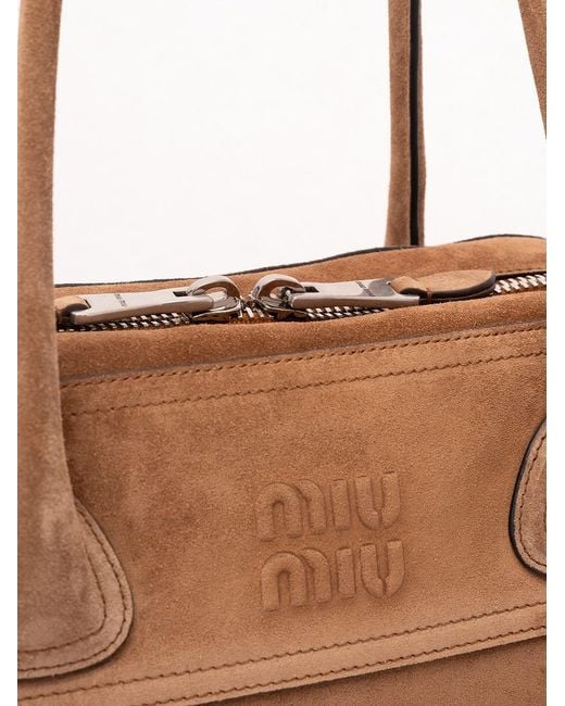 Miu Miu Brown Suede Bag