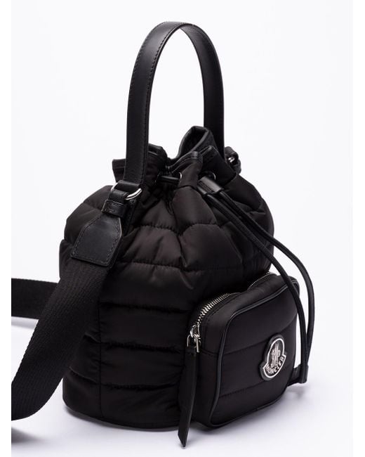 Moncler Black `Kilia` Drawstring Crossbody Bag