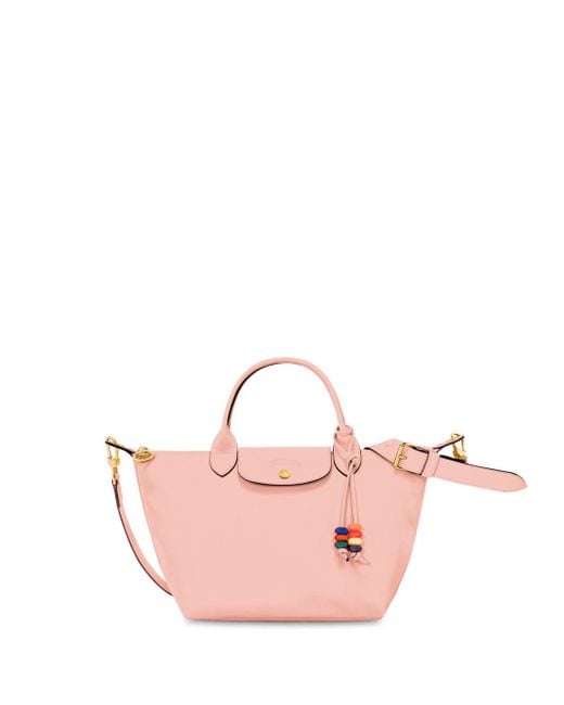 Longchamp Pink `Le Pliage Grigri` Small Handbag