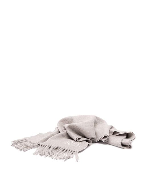 Max Mara Multicolor Monogram Embroidered Cashmere Stole