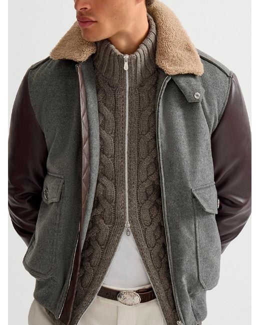 Brunello Cucinelli Gray Jacket for men