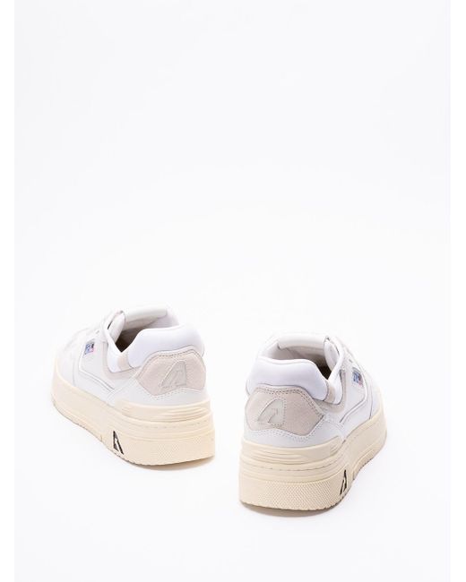 Autry White `Clc Low` Sneakers for men