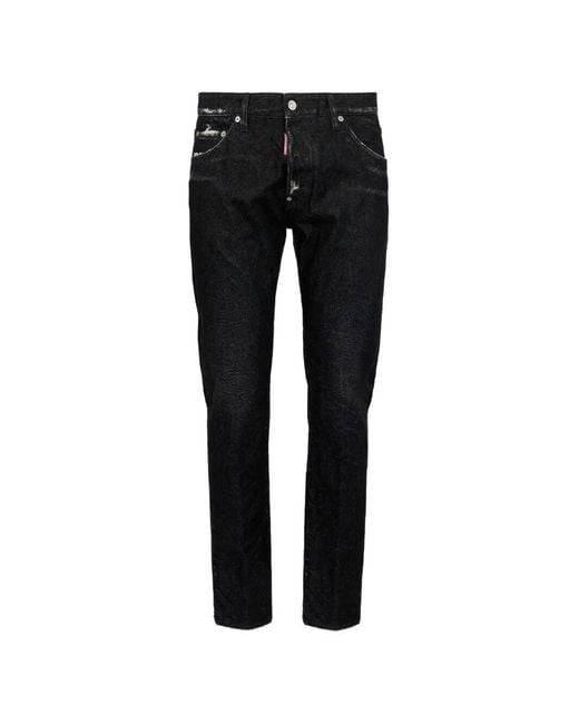 DSquared² Black 'Skater' 5 Pocket Jeans for men
