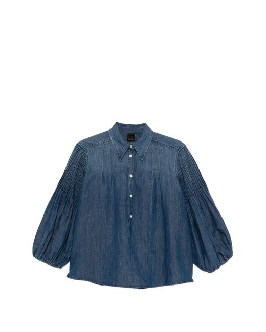 Pinko Blue Denim Blouse