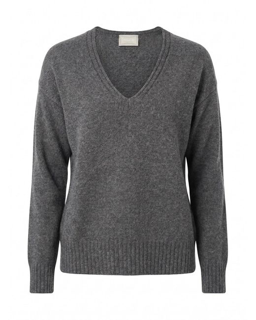 Drumohr Gray V-Neck Sweater