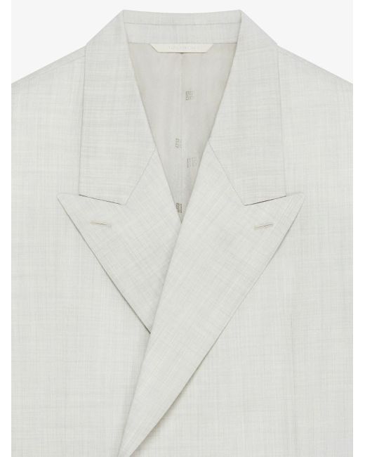 Double-Breasted Blazer di Givenchy in White da Uomo