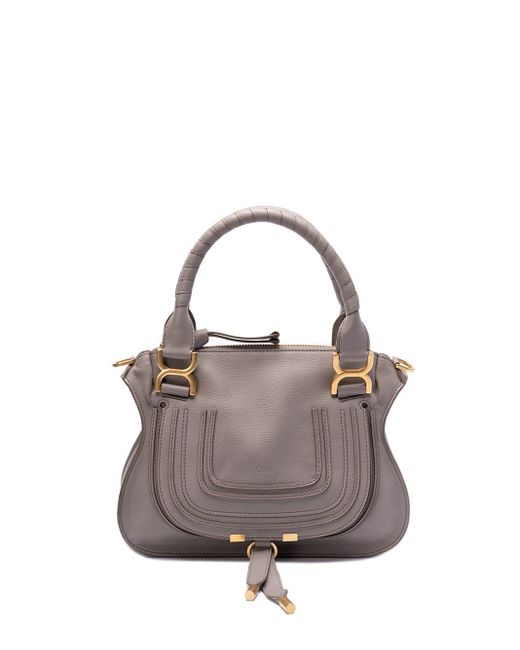 Chloé Gray `Marcie` Small `Double Carry` Bag