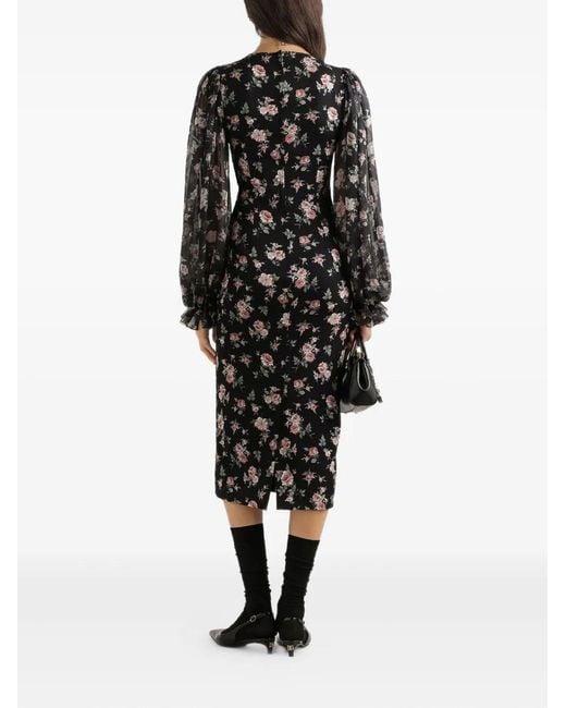 Dolce & Gabbana Black Silk Dress