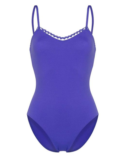 Eres Purple Fantasy Ricrac-trim Swimsuit
