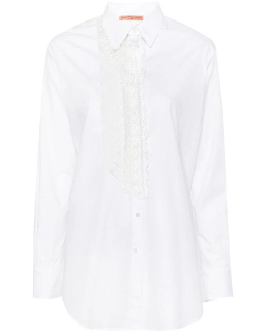 Camicia con inserti di Ermanno Scervino in White