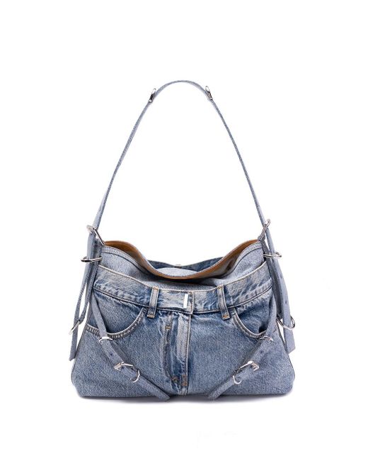 Givenchy Blue `Voyou` Medium Shoulder Bag