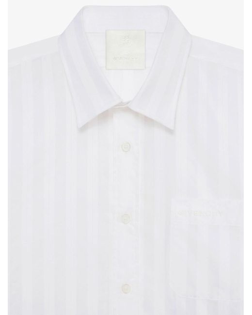 Givenchy White Short Sleeve Shirt With Pocket for men