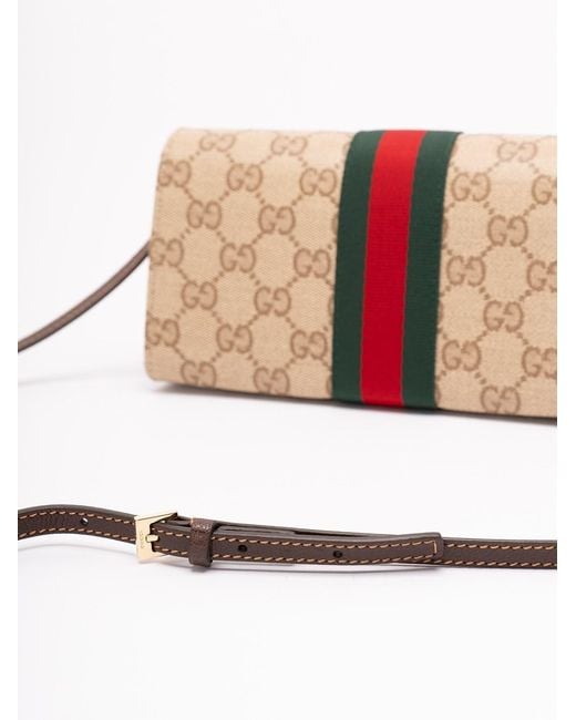 Gucci Pink Small Pouch With Strap And Web