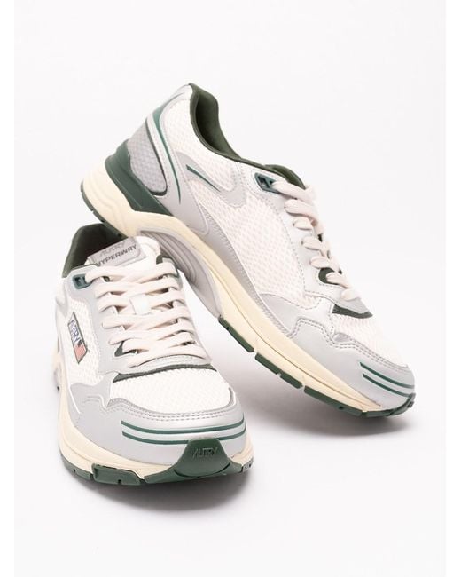 Autry White 'Hyperway' Low Sneakers for men
