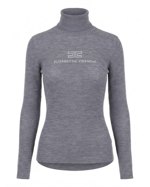 Elisabetta Franchi Blue Sweater