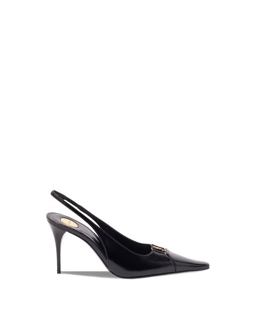 Saint Laurent White 'Babylone' Pumps