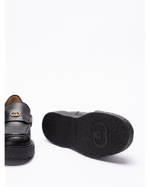 Gucci Black `Menen` Loafers for men