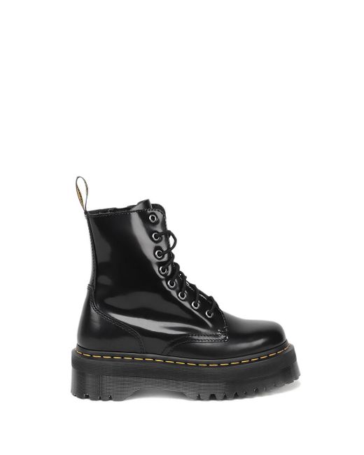 Dr. Martens Black `jadon` Leather Platform Boots