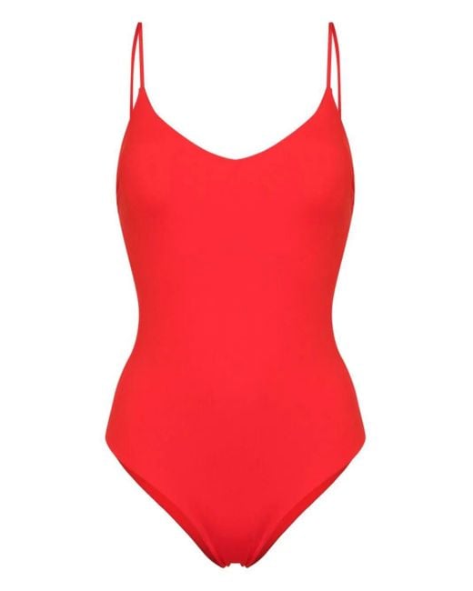Fisico Red One-Piece Swimsuit